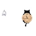 thumbnail image 1 of Reloj de pared con figura de lector abstracto, arte de resina, artesanías, silueta de gato, decoraciones, silencioso, sin , adecuado para bodas,, 1 of 8