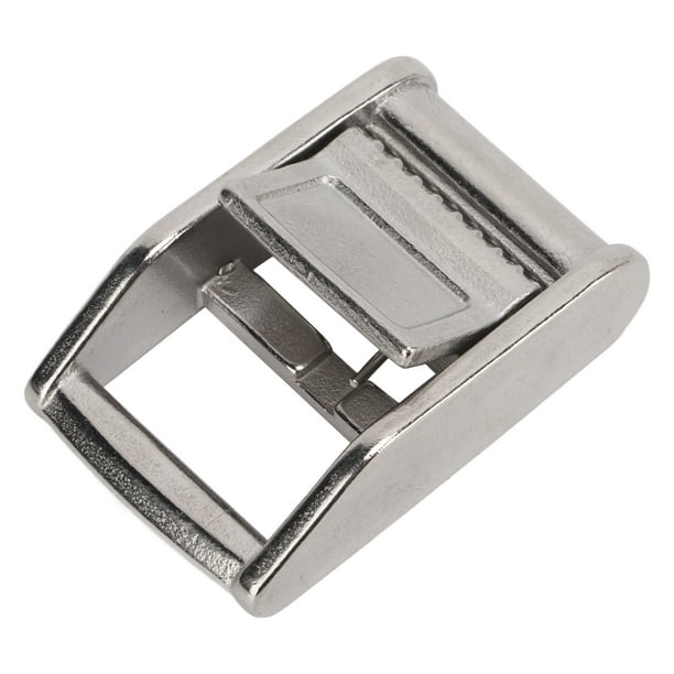 Metal Press Buckle, Prevent Slipping Rustproof Saving Time Easy Installation Stainless Steel Cam Flap Buckles For 1Inch/25mm Webbing Strap ANGGREK Marine Stainless Steel Webbing Buckle