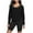 Black, variant on CQONEPT Womens Sweatshirts Scoop Neck Casual Pullover Tops Long Sleeve Tunic Tops Solid Fall Fashion Clothes Navy M