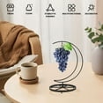 thumbnail image 2 of Evjurcn Banana Rack Stable Banana Holder with Hook Rust-Proof Metal Banana Hanger Multifunctional Banana Tree Stand for Fruit Micro Landscape Decorations Key Cookware, 2 of 7