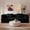 Black, variant on REHOUSING Corduroy Reclining and Convertible Sofa Bed with Pillow Back Support and Armrest, Black