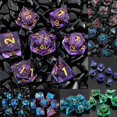 thumbnail image 2 of Dargon Eye Dices Set Sharp Edge Polyhedral Dice Set Resin Rolling Core Dice for TRPG Table Games Dungeons COC DND Games, 2 of 3