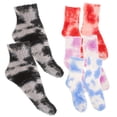 thumbnail image 1 of GOOHOCHY 4 pares de calcetines cálidos de lana coral para mujer, calcetines decorativos y esponjosos para invierno., 1 of 8