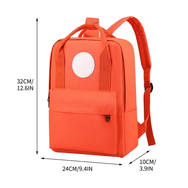 Elementary School Backpack For Children 12.6 in Lightweight Canvas With Padded Adjustable Straps And Multiple Pockets