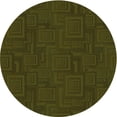 thumbnail image 1 of Ahgly Tapis Rond Lavable en Machine Intérieur Transitionnel Rouge Nuit, 3 Pieds Rond, 1 of 7