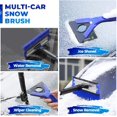 thumbnail image 3 of Lightweight Aluminum Body Snow Removal Tool, Extendable Snow Brush With Double-Sided Brush Head, Retractable Length For Compact Storage, Non-Slip Handle For A Comfortable Grip,, 3 of 5