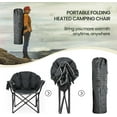 thumbnail image 3 of Ficisog Heated Camping Chair, Patio Lounge Chairs with 3 Heat Levels, Portable Folding Heated Chair, 3 of 14