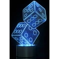 thumbnail image 5 of TechWonder 3D Dice Lighting Laser Cut Precision LED Lights - Blue, 5 of 10