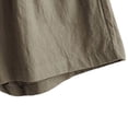 thumbnail image 5 of ClodeEU Women's Elastic Waist Shorts,Lightweight Casual Solid Loungewear Shorts with Pockets Army Green,Women's Plus L, 5 of 5