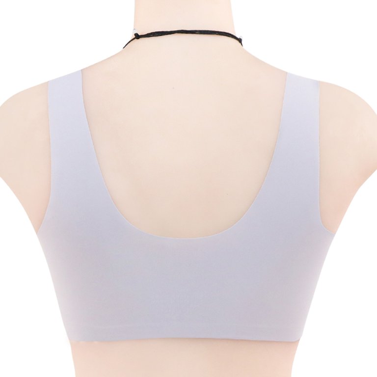 Womens Sports Bras Extra-Elastic Lace Closure Front Trim