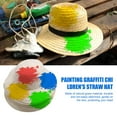 20 Pcs DIY Straw Hat Set Beach Summer Work Farmer Hats
