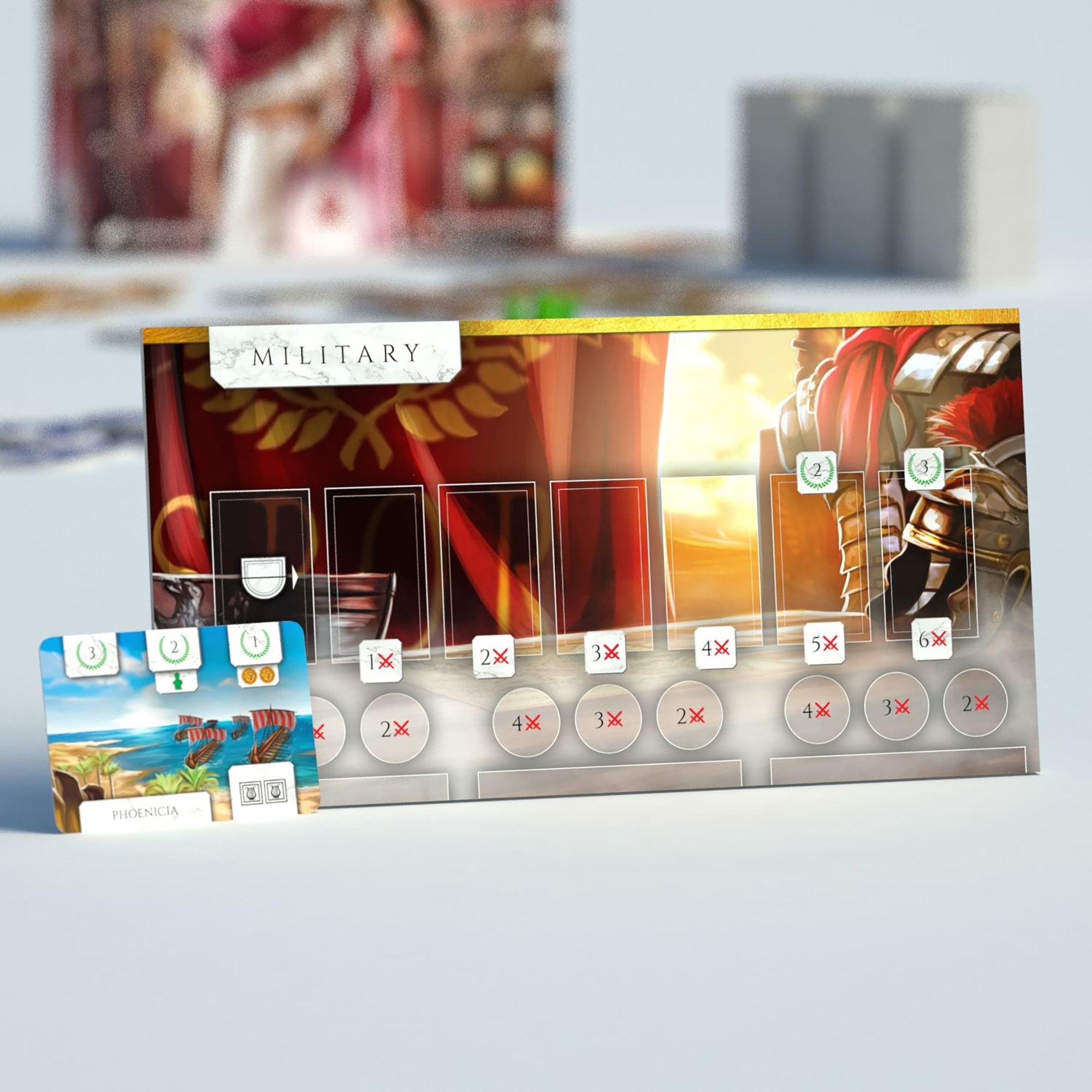 Magna Roma: Standard - Archona Games, Tile Placement Board Game, City Building, Strategy, Solo Mode Available, Ages 13+, 90 Minute Game Play, 1-4 Players