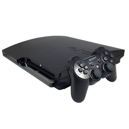 Restored Sony Playstation 3 PS3 Slim 160GB Video Game Console Black Controller HDMI (Refurbished)