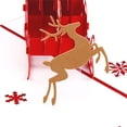 thumbnail image 3 of Agiferg Christmas Greeting card three-dimensional 3D Handmade Gift Card Thank You Card, 3 of 6