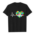 thumbnail image 4 of T-shirts pour Filles Imprimé Manches Courtes Col Rond Été pour Adolescentes Taille 5-6 Ans Mode, 4 of 4