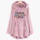 thumbnail image 2 of Abrigo de Invierno de Navidad Para Mujer Tops de Felpa Botones de Impresión Casual Abrigo de Felpa Con Capucha de Manga Larga Odeerbi  ODB191694, 2 of 5