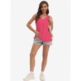 thumbnail image 4 of Women's Sleeveless Blouse Summer Casual Tank Top - Flowy Loose Fit, V-Neck, Lightweight Breathable, 4 of 6