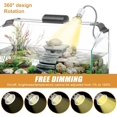 thumbnail image 7 of Tortoise Heat Lamp, Reptile Heat Lamp Tortoise Heat Light Basking Lamp With 2 * 50 W Bulbs, UVA UVB E27 Reptile Basking Lamp With 360° Swivel Clamp Stand For Turtle Snake Frog (White), 7 of 7