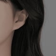 thumbnail image 3 of Pendientes de plata de ley S999 con forma de nicho y diseño de gancho para oreja de gato hueco para el cuidado de las orejas sin dormir, joyería para mujer, 3 of 5