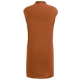 thumbnail image 6 of Xuanfei Women Solid Color Sleeveless Mid-Length Open Front Cardigan, 6 of 6