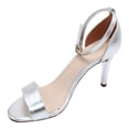 thumbnail image 2 of Ira Silver Open Toe Stiletto Heel, 2 of 7