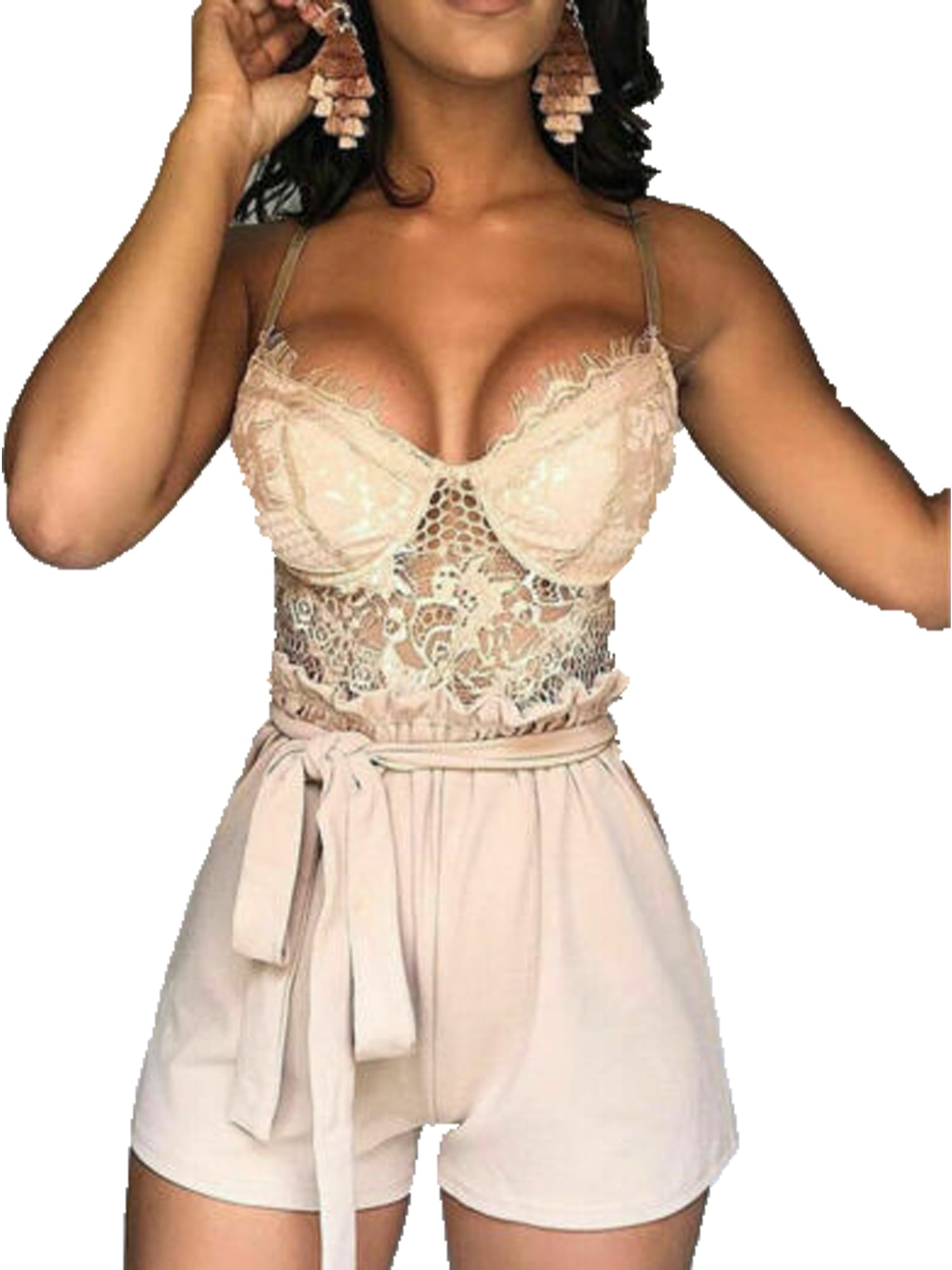 ladies khaki jumpsuit