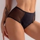 thumbnail image 4 of Gibobby Pantaletas Invisibles para mujer Bragas de talle a de fugas, ropa interior para mujer, bragas menstruales de algodón a de fugas para la noche(Negro,M), 4 of 5