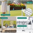 thumbnail image 4 of Uforic Mobile Raised Garden Bed 42.5x17.3x35.4 in, Elevated Plastic Planter Box with Drain Plug, Storage Shelf & Wheels, Sliver, 4 of 5