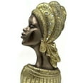 thumbnail image 2 of African Women Bust Statue Modern Black Figurine, 2 of 5