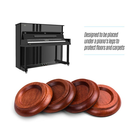 4pcs Set Upright Piano Caster Cups, What To Put Under A Piano On Hardwood Floors