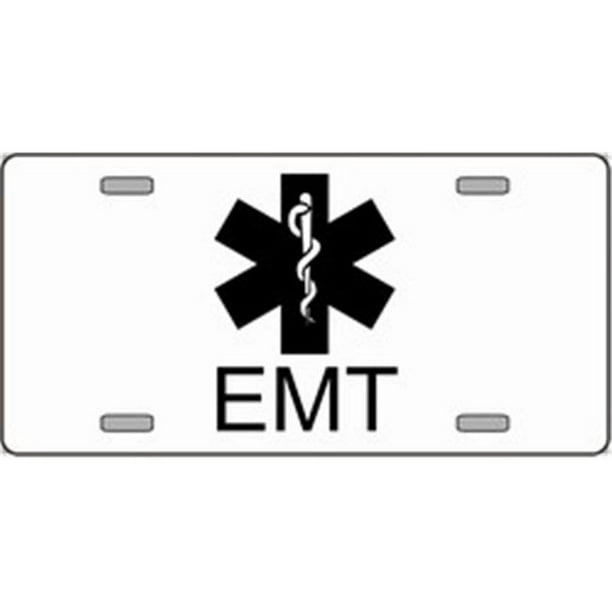 LP-2132 EMT Plaques d'Immatriculation Emblème Technicien Médical d'Urgence