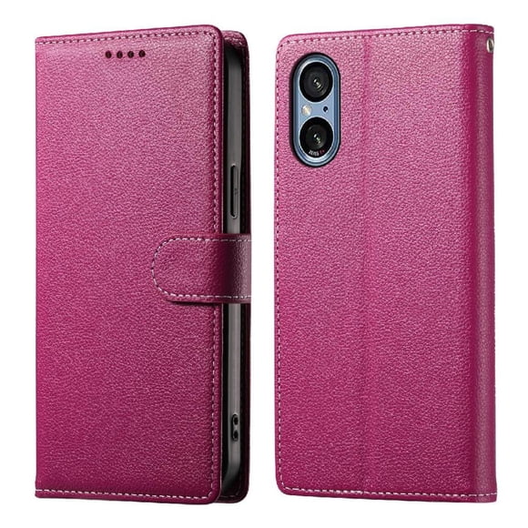 Case for FOXDOCK Sony Xperia 5 V Wallet Case – Premium Leather, 3 Card Slots, Shockproof Protection
