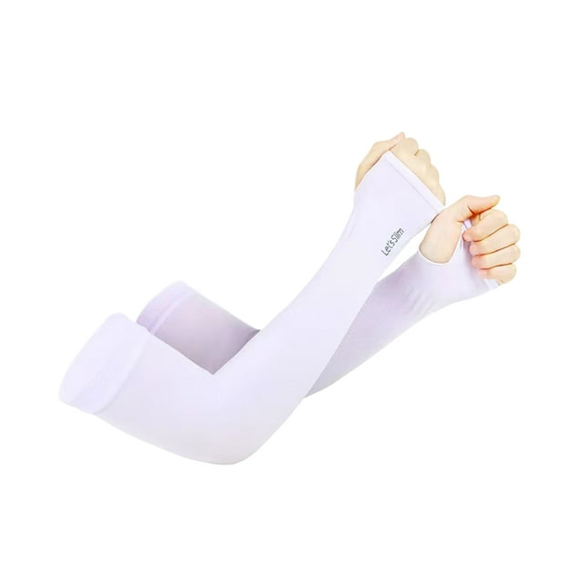 Ruiboury 1 Paire de Manchons de Cyclisme Extérieurs Résistants aux UV + 36cm 14 Pouces + 1 Pce