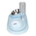 thumbnail image 4 of Juego de cuencos de comida y agua para gatos, alimentación lenta, agua potable automática y cuenco de comida para gatos para cachorros, gatitos y conejos, 4 of 8