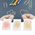 thumbnail image 1 of Paperclips, Marque-Page Clip Polyvalent 30Pcs Sakura Coeur en Forme Forte Force de Clip pour le Bureau pour la Classification des Documents, 1 of 8