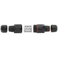 thumbnail image 1 of Fyydes Cable Connector,Waterproof Terminal Block,4Pcs 3Pin Waterproof Connector 1 In 1 Out For Outdoor Street Garden LED Lights IP68, 1 of 8