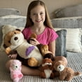thumbnail image 4 of Muiteiur 5 Piece Sea Otter Stuffed Animal with 3 Baby Otter Plush Toys, 4 of 9