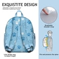 thumbnail image 5 of Blue Dog Paw Footprint Backpack Backpack for School,Cute School Bag,Schoolbag with Adjustable Shoulder Straps & Padded Back,13.8"x11.4"x6", 5 of 6
