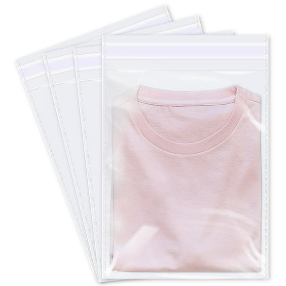 iMailer - 500 Pcs - 9" x 12" Clear Plastic Cellophane Bags - Resealable Self Sealing Cello Poly Bags for A4, Letter Sized Documents, Art Print, Clothing