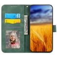 thumbnail image 3 of DIERFENG DF-03 for Xiaomi Redmi Note 13 4G Case Wallet Leather Flip Phone Cover - Green, 3 of 5