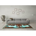 thumbnail image 3 of Ahgly Company Indoor Rectangle Animal Light Blue Traditional Area Rugs, 2' x 5', 3 of 4