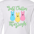 thumbnail image 4 of Inktastic Funny Easter Just Chillin' with My Peeps Long Sleeve Youth T-Shirt, 4 of 5