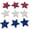 A, variant on 120 Pieces Patriotic Star Cutouts Star Shaped Wooden Red White Blue Wood Stars for 4th of July Memorial Day Home Office School Party Decor Painting DIY Craft