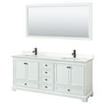 thumbnail image 5 of Wyndham Collection WCS202080DWGGTUNSM70 Deborah 80" Free Standing Double Basin Vanity Set, 5 of 6