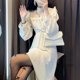 thumbnail image 2 of French Lace Vintage Dress Women Fashion Puffer Sleeve Elegant One Piece Dress Korean 2022 Spring High Street Slim Midi Dress Y2kL Gao Jinjia LED, 2 of 2