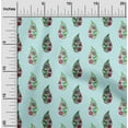thumbnail image 1 of oneOone Polyester Lycra Fabric Leaves & Floral Block Print Sewing Fabric BTY 56 Inch Wide, 1 of 4