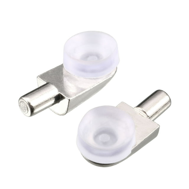 Soporte de ventosa de goma para estante de vidrio y madera Uxcell, diámetro de pin de 5 mm, 10 piezas