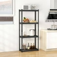 thumbnail image 2 of Costway 3 PCS 4-Tier Metal Shelving Unit Heavy Duty Wire Storage Rack with Anti-slip Foot Pads Black, 2 of 10