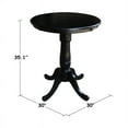 thumbnail image 4 of International Concepts 30" Round Top Pedestal Table Black/30 Dia./36" H, 4 of 4