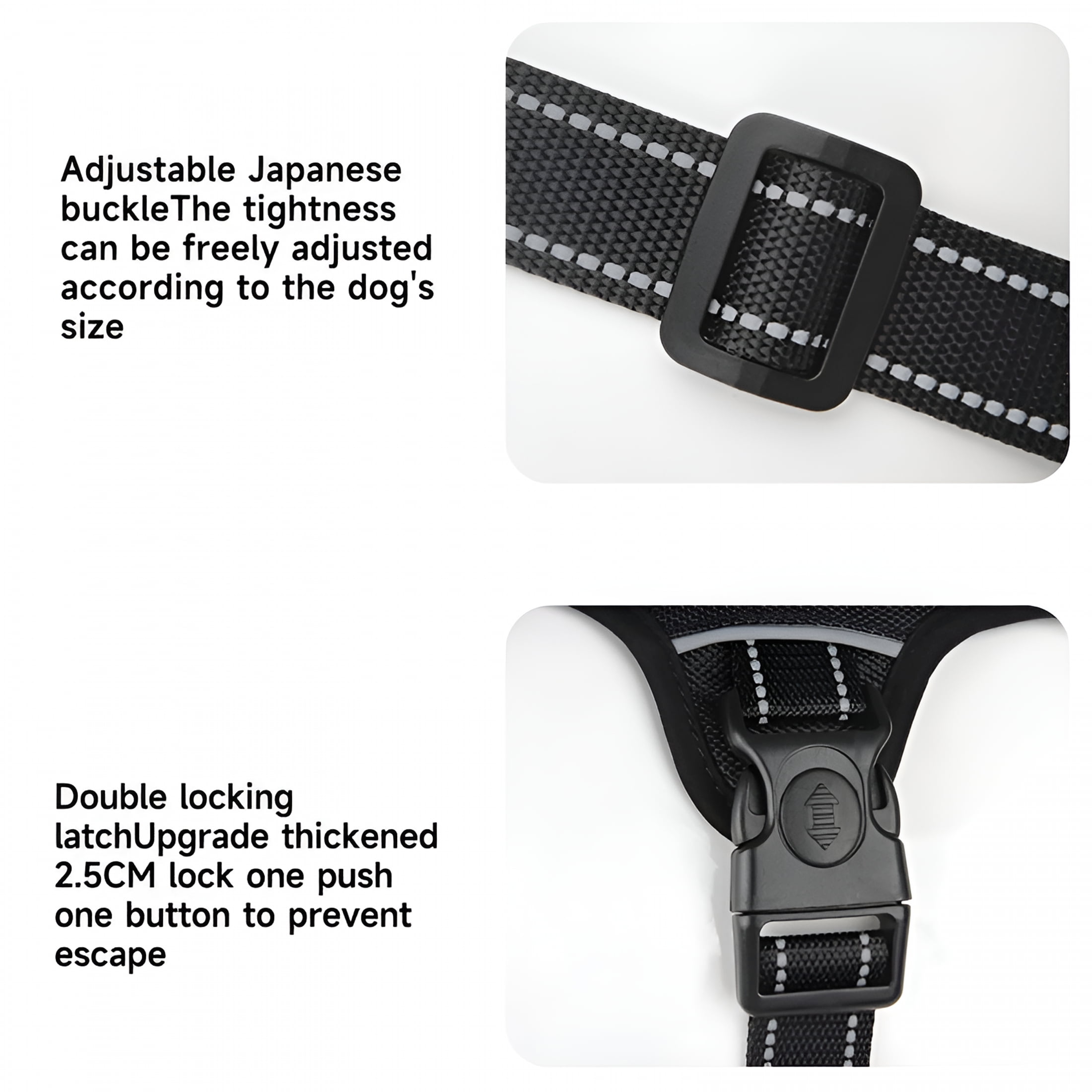 GASTROPOD 2026 New Escape Proof Dog Harness Adjustable No Pull Vest Harness No Pull Pet Dog Vest Harness for Small Medium Large Dogs
